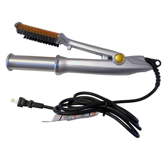 InStyler Rotating Hot Curling Iron IS1001 Silver‎ Orange 1 1/4” Tested & Working - Picture 1 of 9